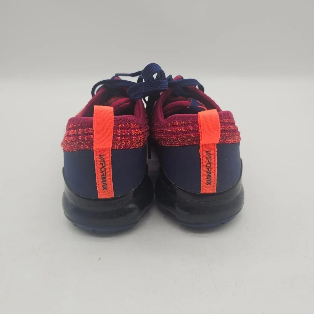 Nike Air VaporMax Flyknit 3 Kids Sneakers Shoes Noble Red Blue Size 7Y